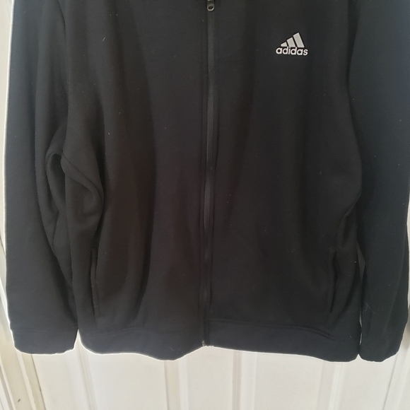 ⭐ Mens Adidas Golf Black Zip Up Sweatshirt Size XL - Picture 3 of 6
